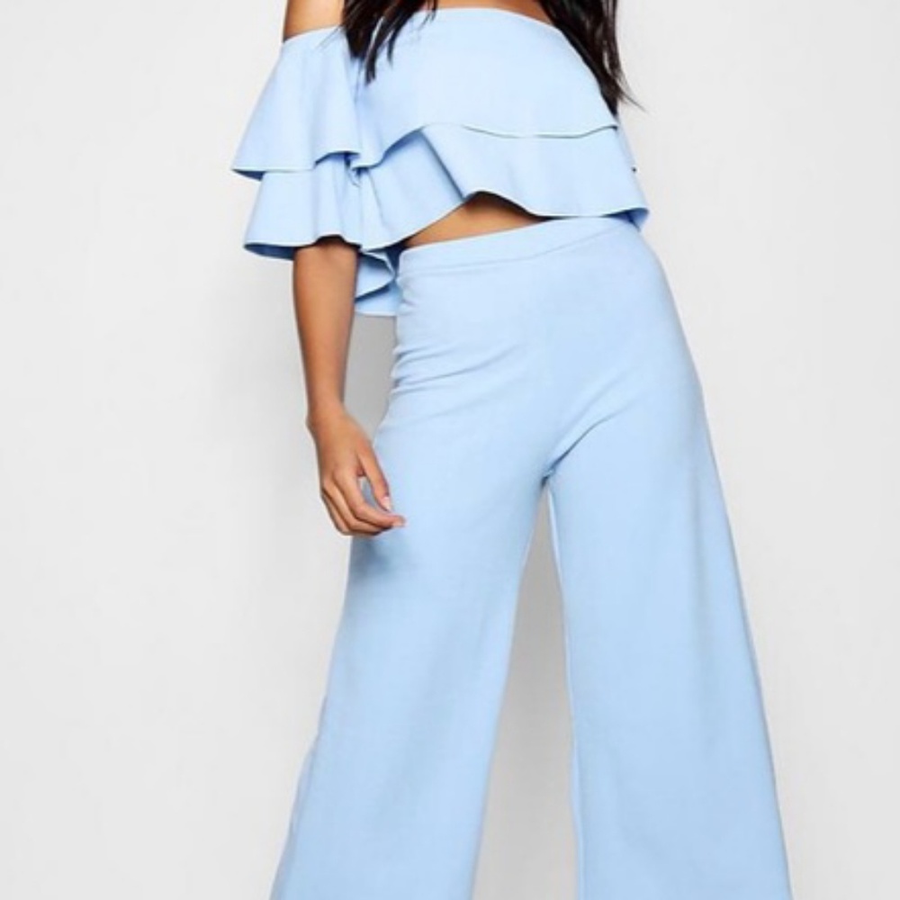 Baby blue summer pant set